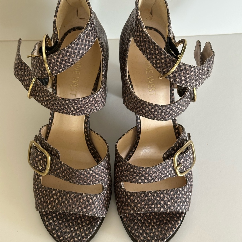 NINE WEST Brown Women's Heels - Picture 5 of 8